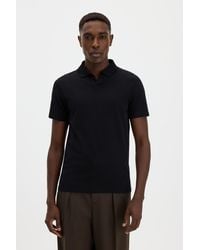 Filippa K - Stretch Cotton Polo T-Shirt - Lyst