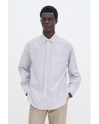 Filippa K - Striped Cotton Poplin Shirt - Lyst