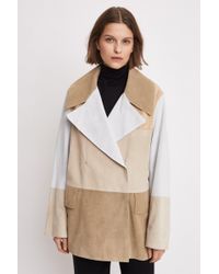 Filippa K Suede Coat - Natural