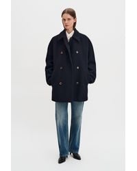 Filippa K - Boiled Wool Peacoat - Lyst