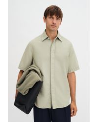 Filippa K - Cotton Linen Short Sleeve Shirt - Lyst
