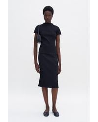 Filippa K - Cotton Rib Slip Skirt - Lyst