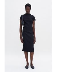 Filippa K - Cotton Rib Slip Skirt - Lyst