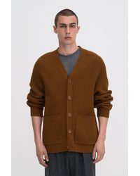 Filippa K - Chunky Ribbed Wool Cardigan - Lyst