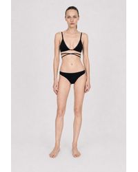 Filippa K - Contrast Triangle Swim Top - Lyst