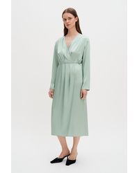 Filippa K - Pleated Wrap Dress - Lyst