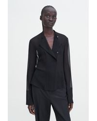 Filippa K - Silk Placket Blouse - Lyst