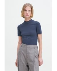 Filippa K - Mock Neck Tee - Lyst