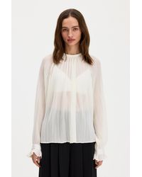 Filippa K - Plissé Raglan Blouse - Lyst