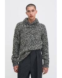 Filippa K - Shawl Collar Mouliné Sweater - Lyst