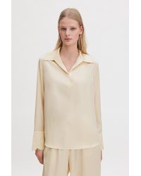 Filippa K - Lace Cuff Detail Blouse - Lyst