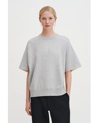 Filippa K - Short Sleeve Sweatshirt - Lyst