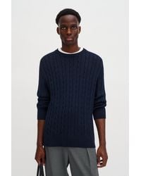 Filippa K - Braid Cotton Crewneck Sweater - Lyst