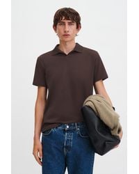 Filippa K - Stretch Cotton Polo T-Shirt - Lyst
