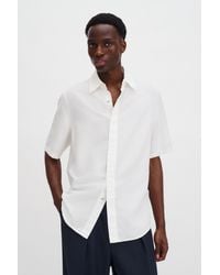Filippa K - Cotton Linen Short Sleeve Shirt - Lyst
