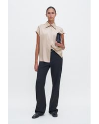 Filippa K - Cap Sleeve Silk Blouse - Lyst