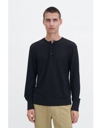 Filippa K - Mesh Knit Henley - Lyst