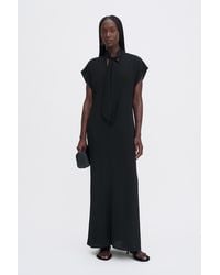 Filippa K - Long Tie-Neck Dress - Lyst