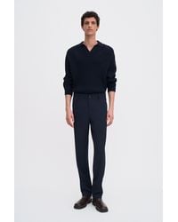Filippa K - Wool-Blend Gabardine Elastic Waist Trousers - Lyst
