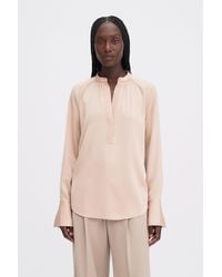 Filippa K - Gathered Raglan Blouse - Lyst