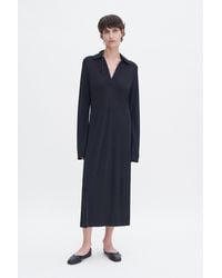 Filippa K - Crepe Jersey Polo Dress - Lyst