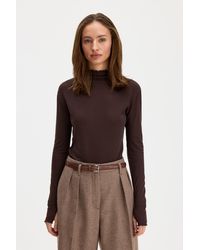 Filippa K - Rib Mock Neck Top - Lyst