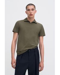 Filippa K - Stretch Cotton Polo T-Shirt - Lyst