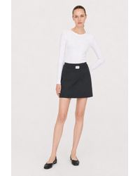 Filippa K - Wool Mini Belt Skirt - Lyst