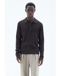 Filippa K - Shiny Polo Sweater - Lyst