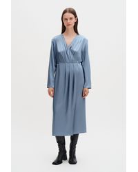Filippa K - Pleated Wrap Dress - Lyst