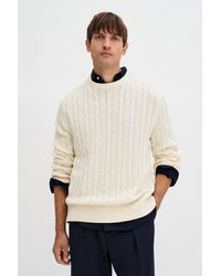 Filippa K - Braid Cotton Crewneck Sweater - Lyst