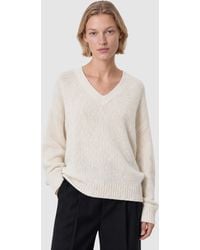 Filippa K - Hairy Alpaca V-Neck Sweater - Lyst
