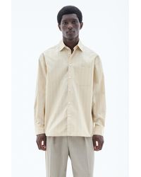 Filippa K - Striped Cotton Poplin Shirt - Lyst