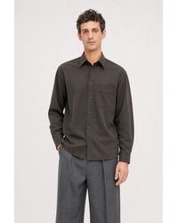 Filippa K - Boxy Wool Twill Shirt - Lyst