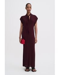Filippa K - Long Tie-Neck Dress - Lyst