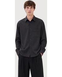 Filippa K - Boxy Wool Twill Shirt - Lyst