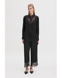 Filippa K - Lace Detail Trousers - Lyst