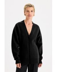 Filippa K - Hourglass Felted Cardigan - Lyst