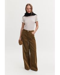 Filippa K - Wide Leg Corduroy Trousers - Lyst
