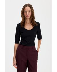 Filippa K - Cotton Stretch Scoop Neck Top - Lyst