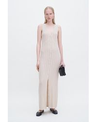 Filippa K - Buttoned Mesh Knit Dress - Lyst
