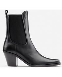 Filippa K - Cowboy Ankle Leather Boots - Lyst