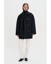Filippa K - Boiled Wool Peacoat - Lyst