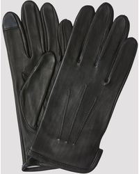 Filippa K Unlined Leather Gloves - Black