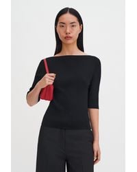 Filippa K - Boatneck Rib Top - Lyst