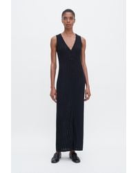 Filippa K - Buttoned Mesh Knit Dress - Lyst