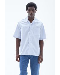 Filippa K - Striped Short Sleeve Shirt - Lyst