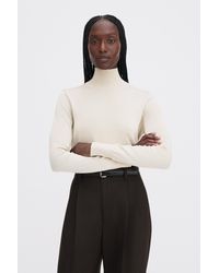 Filippa K - Glossy Knit Turtleneck Sweater - Lyst