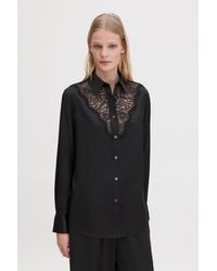 Filippa K - V-Detail Lace Shirt - Lyst