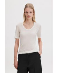 Filippa K - Lyocell Cashmere Scoop Tee - Lyst
